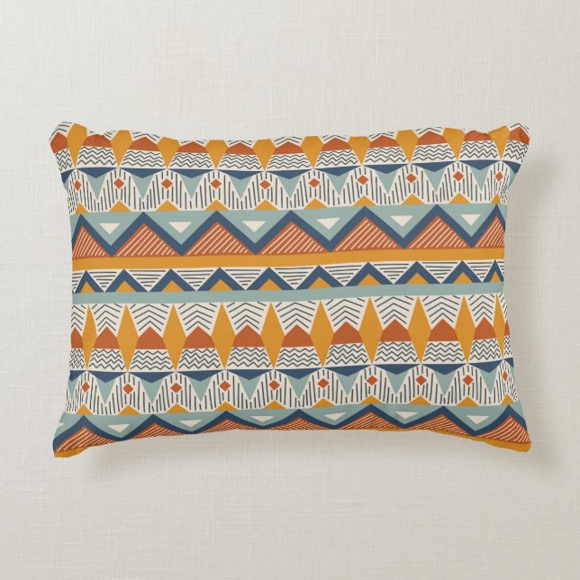 Seamless pattern in navajo style decorative cushion (Front)