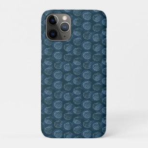 Seamless pattern in trendy colours with seashells iPhone 11 pro case