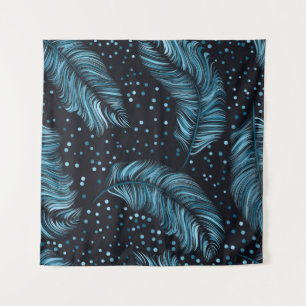 Seamless pattern, infinite texture. dark feather b tapestry