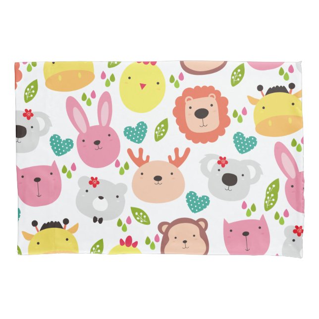 Seamless Pattern Kids Room Decor Pillowcase (Front)