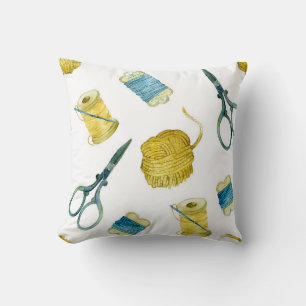 Seamless pattern knitting cushion