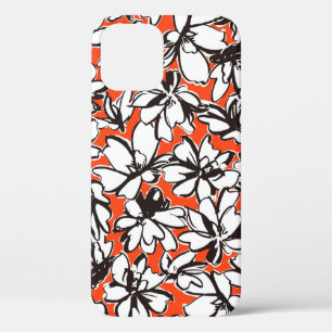 Seamless pattern material of an abstract flower, iPhone 12 case