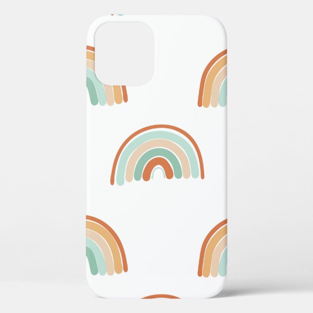 Seamless pattern of hand drawn abstract rainbow in Case-Mate iPhone case (Back)