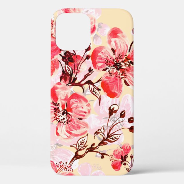 Seamless pattern of spring flowers u Case-Mate iPhone case (Back)