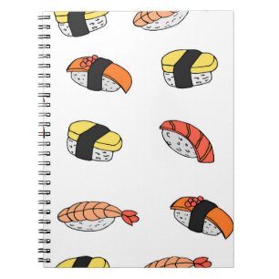 seamless pattern of Sushi Notebook