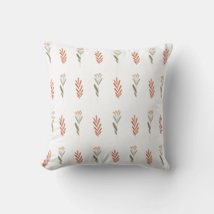 Seamless pattern on botanical theme cushion