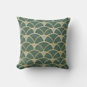Seamless pattern oriental ornamental watercolor te cushion