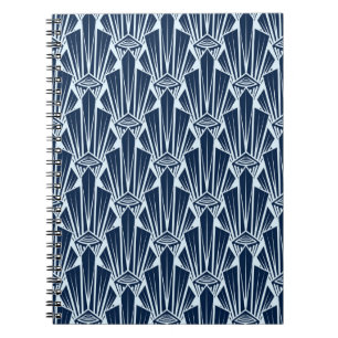 Seamless pattern ornament with stylised geometric  notebook