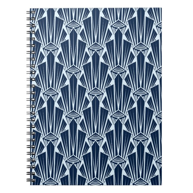 Seamless pattern ornament with stylised geometric  notebook (Front)