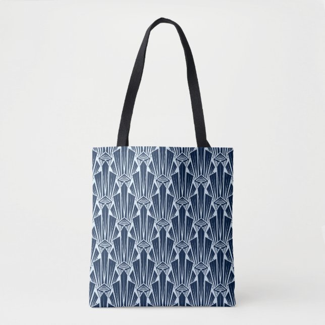 Seamless pattern ornament with stylized geometric  tote bag (Front)