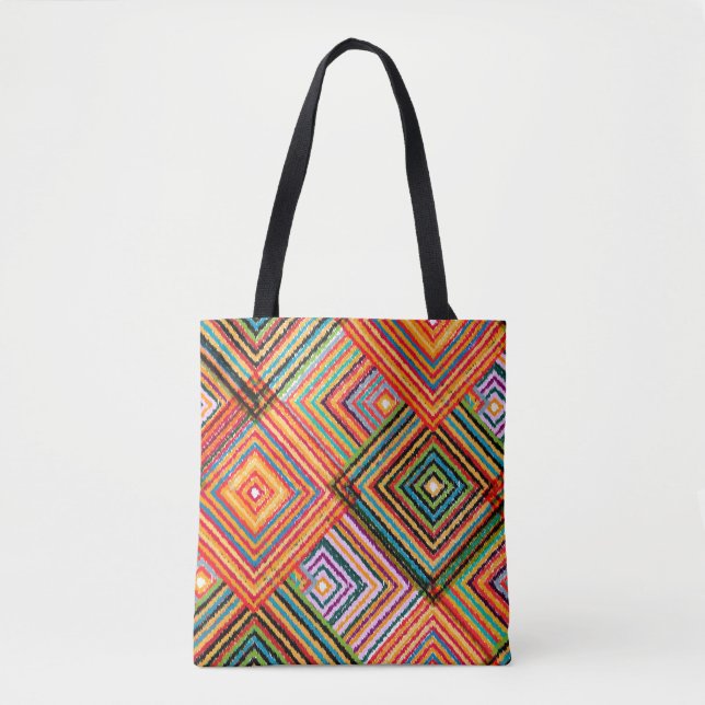 Seamless pattern patchwork design. Creative backgr Tote Bag (Front)