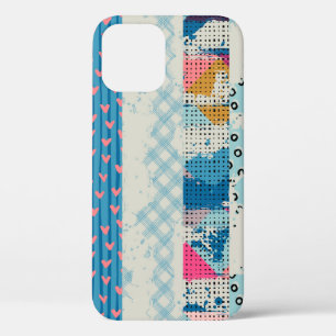 Seamless pattern, patchwork tiles. iPhone 12 case