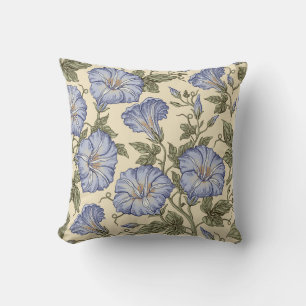 Seamless pattern. Petunia wildflowers set. Beautif Cushion