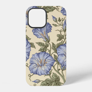 Seamless pattern. Petunia wildflowers set. Beautif iPhone 12 Case