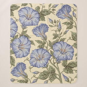 Seamless pattern. Petunia wildflowers set. Beautif Sherpa Blanket