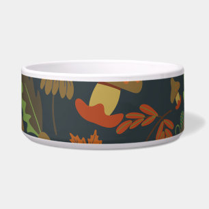 Seamless pattern Pumpkin & carrot dark background