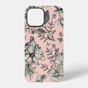 Seamless pattern. Realistic blooming isolated flow iPhone 12 Case