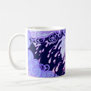 Seamless pattern. Retro style curly decorative clo Coffee Mug