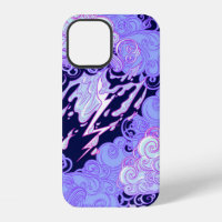 Seamless pattern. Retro style curly decorative clo
