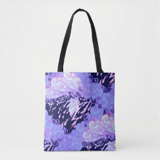 Seamless pattern. Retro style curly decorative clo Tote Bag