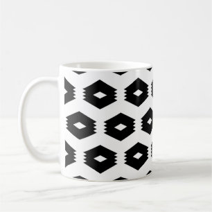 Seamless pattern. Rhombuses, figures ornament. Mos Coffee Mug