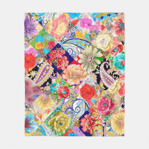 Seamless pattern. Skeleton of a pegasus with horn  Fleece Blanket