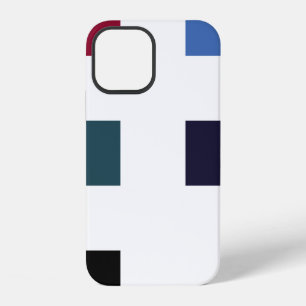 Seamless pattern. Skew brush strokes and elements iPhone 12 Case