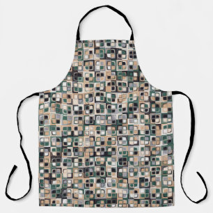 Seamless pattern. Squares forming a colourful pict Apron