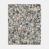 Seamless pattern. Squares forming a colourful pict