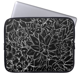 Seamless pattern succulent. Floral vintage design Laptop Sleeve