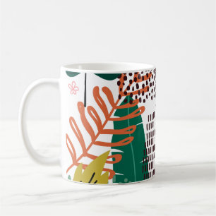 Seamless pattern tropical background with Monstera Coffee Mug