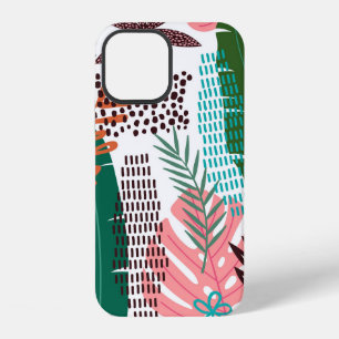 Seamless pattern tropical background with Monstera iPhone 12 Case