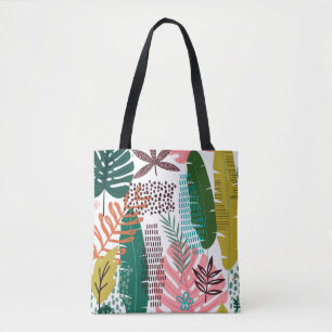 Seamless pattern tropical background with Monstera Tote Bag