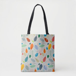 Seamless Pattern - vintage Autumn Leaves Illustrat Tote Bag
