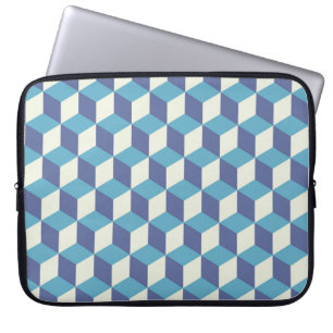 Seamless pattern Vintage cube art, abstract illust Laptop Sleeve