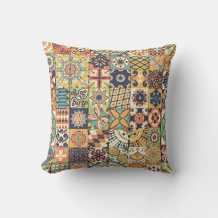 Seamless pattern. Vintage decorative elements. Han Cushion