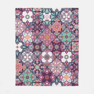 Seamless pattern. Vintage decorative elements. Han Fleece Blanket