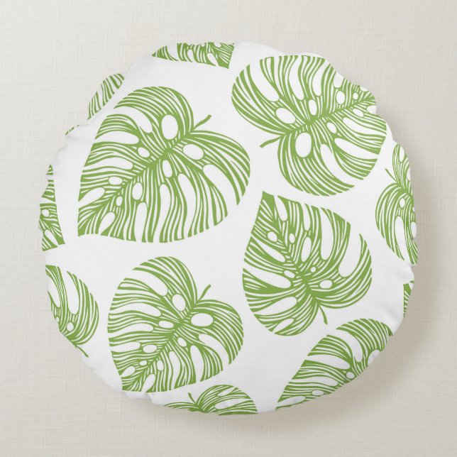 Seamless pattern wild design. Snakeskin background Round Cushion (Front)