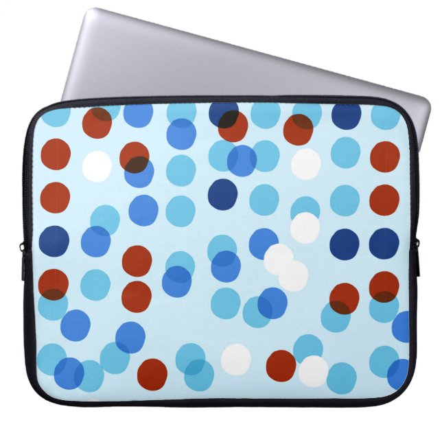 Seamless pattern with abstract doodle ornament, do laptop sleeve (Front)
