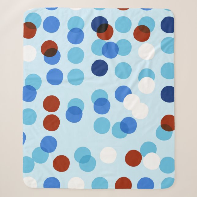 Seamless pattern with abstract doodle ornament, do sherpa blanket (Front)