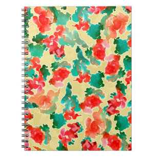 Seamless pattern with Abstract flowers drawn by a Notebook