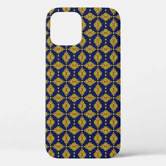 Seamless Pattern With Abstract Geometric Style.  iPhone 12 Case