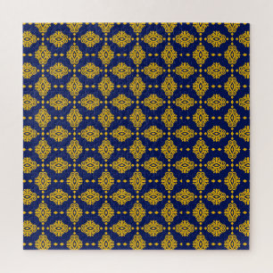 Seamless Pattern With Abstract Geometric Style.  Jigsaw Puzzle