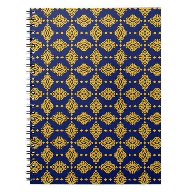 Seamless Pattern With Abstract Geometric Style.  Notebook (Front)