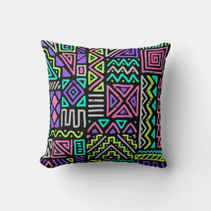 seamless pattern with abstract lines. geometric a cushion