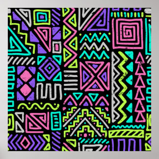  seamless pattern with abstract lines. geometric a poster