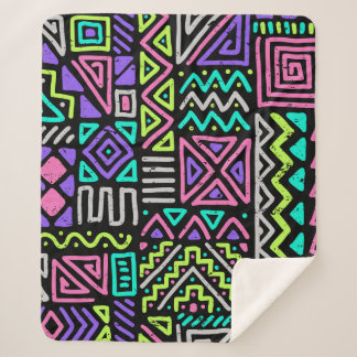  seamless pattern with abstract lines. geometric a sherpa blanket