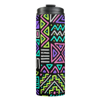  seamless pattern with abstract lines. geometric a thermal tumbler