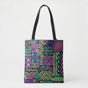  seamless pattern with abstract lines. geometric a tote bag