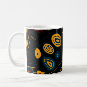 Seamless pattern with abstract modern doodles. Bri Coffee Mug
